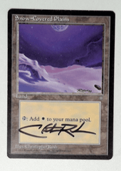 V1161: Snow-Covered Plains: MP: Ice Age: Signed/Autographed: Christopher Rush: Black